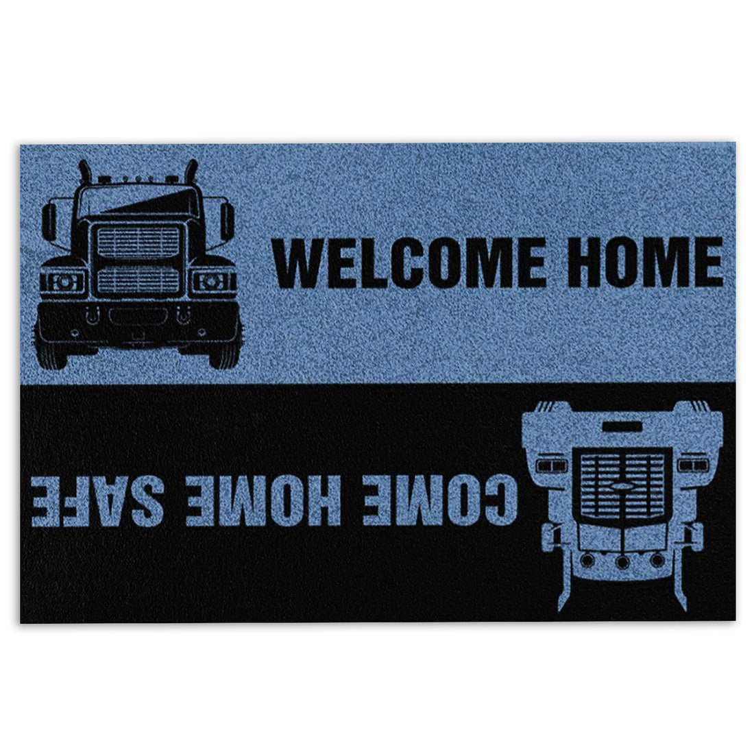 Ohaprints-Doormat-Outdoor-Indoor-Trucker-Welcome-Home-Come-Home-Safe-Truck-Driver-Rubber-Door-Mat-905-18'' x 30''