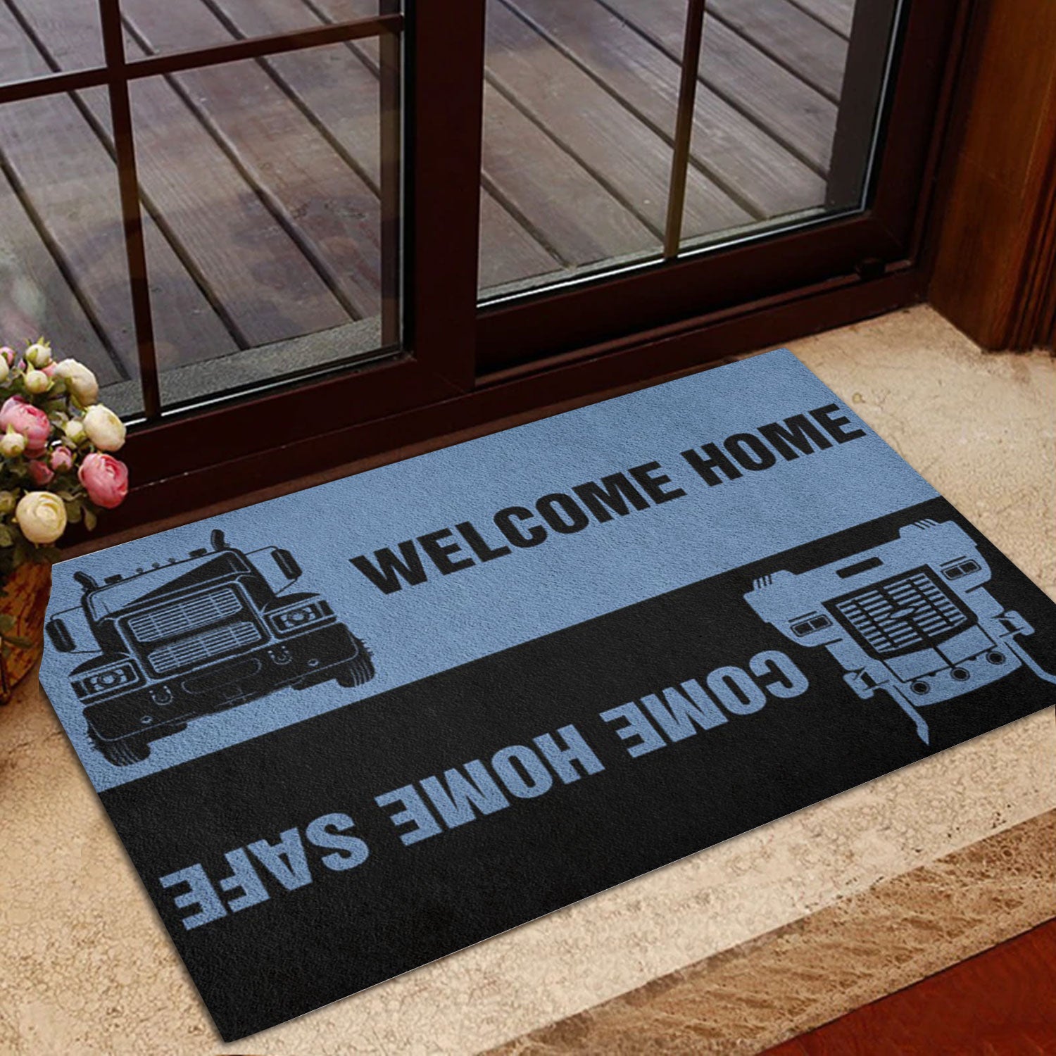 Ohaprints-Doormat-Outdoor-Indoor-Trucker-Welcome-Home-Come-Home-Safe-Truck-Driver-Rubber-Door-Mat-905-