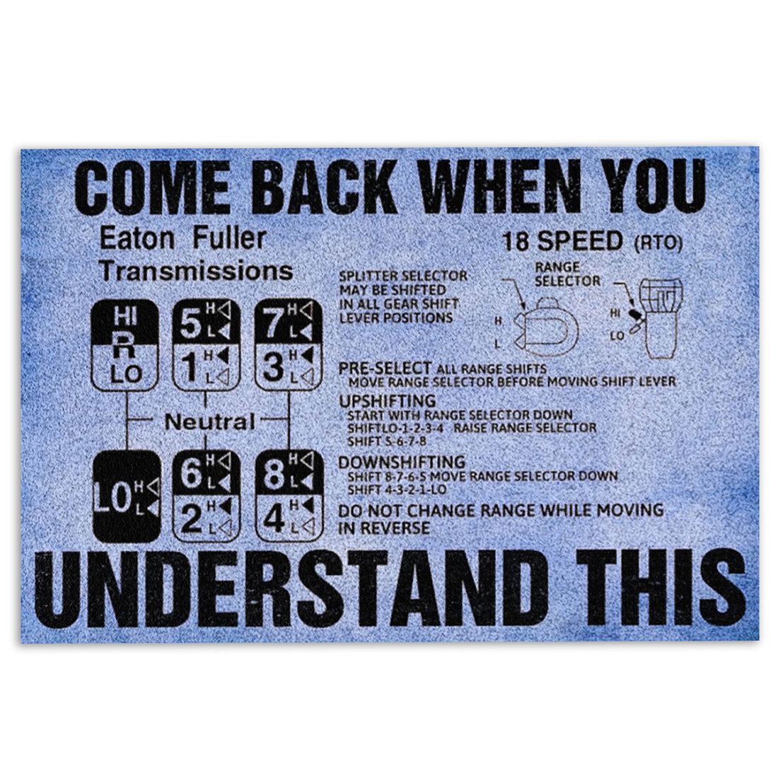 Ohaprints-Doormat-Outdoor-Indoor-Truckers-Come-Back-When-You-Understand-This-Truck-Driver-Rubber-Door-Mat-908-18'' x 30''