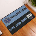 Ohaprints-Doormat-Outdoor-Indoor-Police-Come-Home-Safe-Back-The-Blue-Thin-Blue-Line-Rubber-Door-Mat-914-