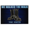 Ohaprints-Doormat-Outdoor-Indoor-Police-We-Walked-The-Walk-Blue-Line-Custom-Personalized-Name-Rubber-Door-Mat-916-18'' x 30''