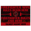 Ohaprints-Doormat-Outdoor-Indoor-Firefighter-Wife-Rules-Begin-Here-Custom-Personalized-Name-Rubber-Door-Mat-918-18'' x 30''