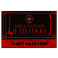 Ohaprints-Doormat-Outdoor-Indoor-Firefighter-Force-The-Door-Red-Line-Custom-Personalized-Name-Rubber-Door-Mat-919-18'' x 30''