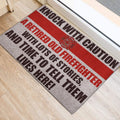 Ohaprints-Doormat-Outdoor-Indoor-Firefighter-Knock-With-Caution-Retired-Firefighter-Thin-Red-Line-Rubber-Door-Mat-920-