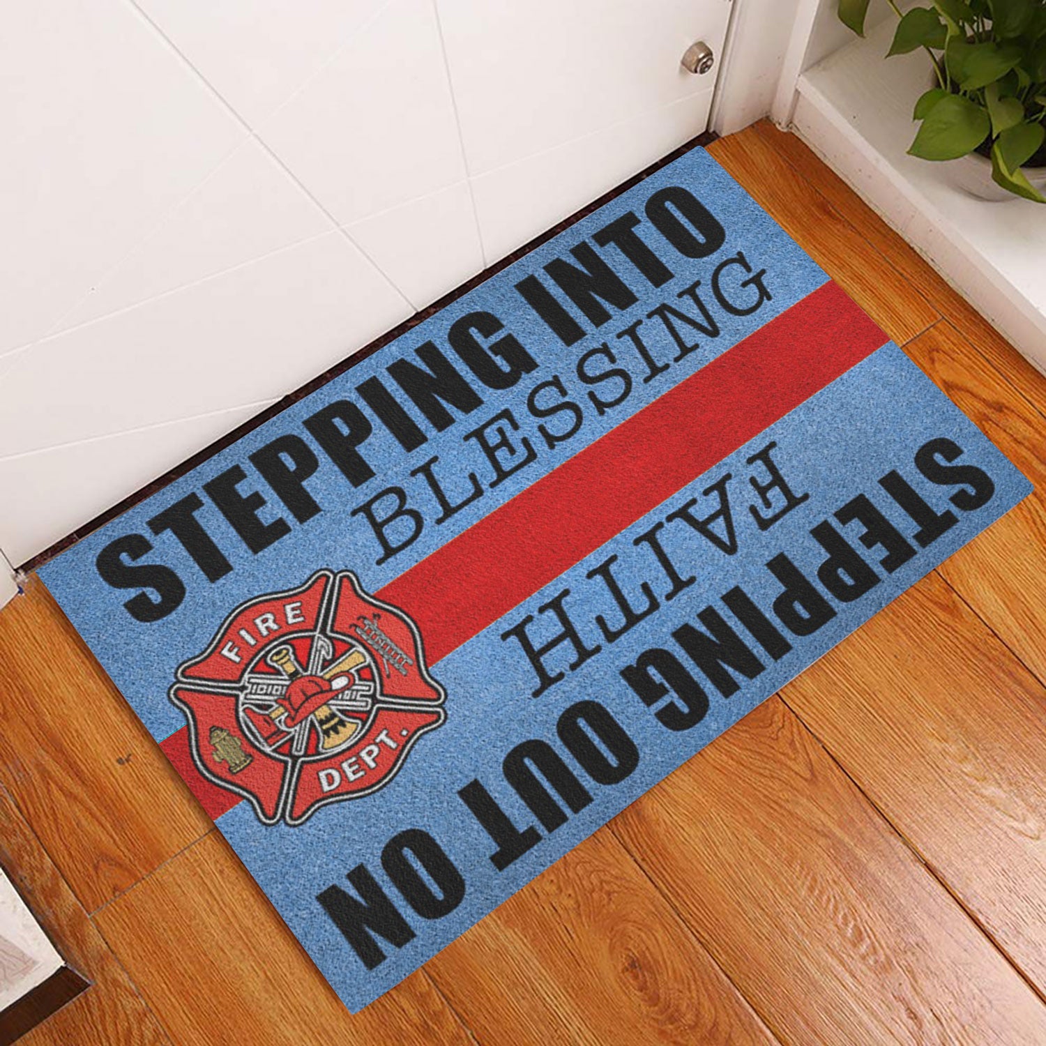 Ohaprints-Doormat-Outdoor-Indoor-Firefighter-Stepping-Into-Blessing-Thin-Red-Line-Fireman-Rubber-Door-Mat-922-