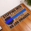 Ohaprints-Doormat-Outdoor-Indoor-Police-Stepping-Into-Blessing-Thin-Blue-Line-Rubber-Door-Mat-924-