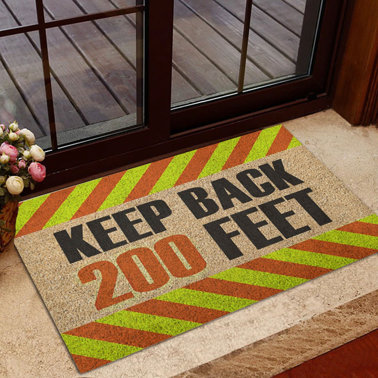 Firefighter Support Welcome Home Door Mat - 2' x 3