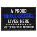 Ohaprints-Doormat-Outdoor-Indoor-Police-A-Proud-Thin-Blue-Line-Family-Lives-Here-Rubber-Door-Mat-931-18'' x 30''