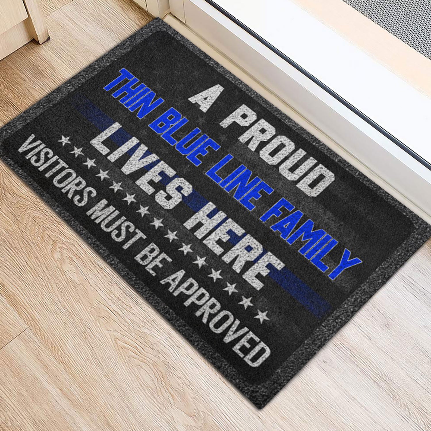 Ohaprints-Doormat-Outdoor-Indoor-Police-A-Proud-Thin-Blue-Line-Family-Lives-Here-Rubber-Door-Mat-931-