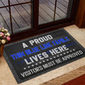 Ohaprints-Doormat-Outdoor-Indoor-Police-A-Proud-Thin-Blue-Line-Family-Lives-Here-Rubber-Door-Mat-931-