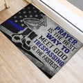 Ohaprints-Doormat-Outdoor-Indoor-Police-Prayer-Is-The-Best-Way-To-Meet-God-Thin-Blue-Line-Rubber-Door-Mat-937-