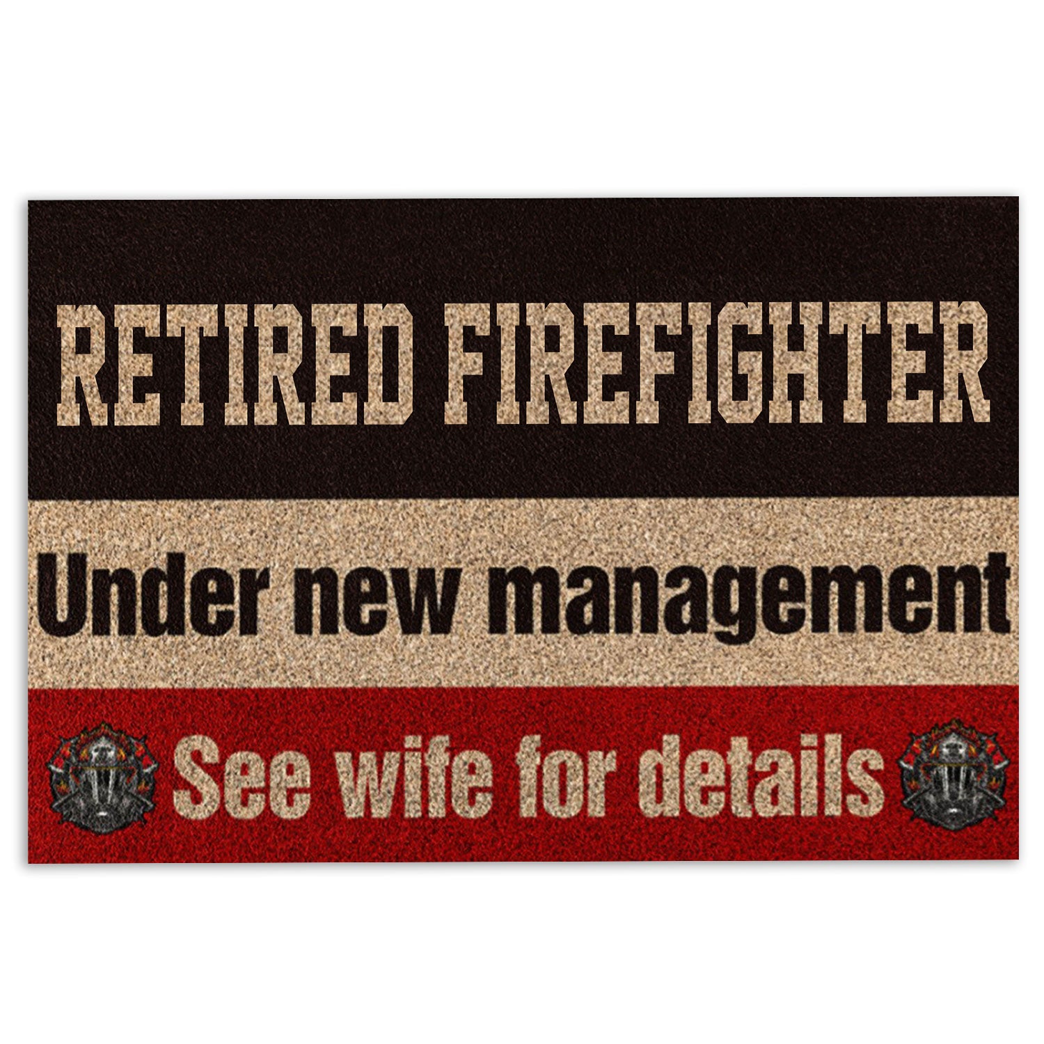 Ohaprints-Doormat-Outdoor-Indoor-Firefighter-See-Wife-For-Details-Thin-Red-Line-Fireman-Rubber-Door-Mat-943-18'' x 30''