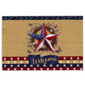 Ohaprints-Doormat-Outdoor-Indoor-American-Stars-Welcome-Fourth-Of-July-Independence-Patriotic-Rubber-Door-Mat-951-18'' x 30''