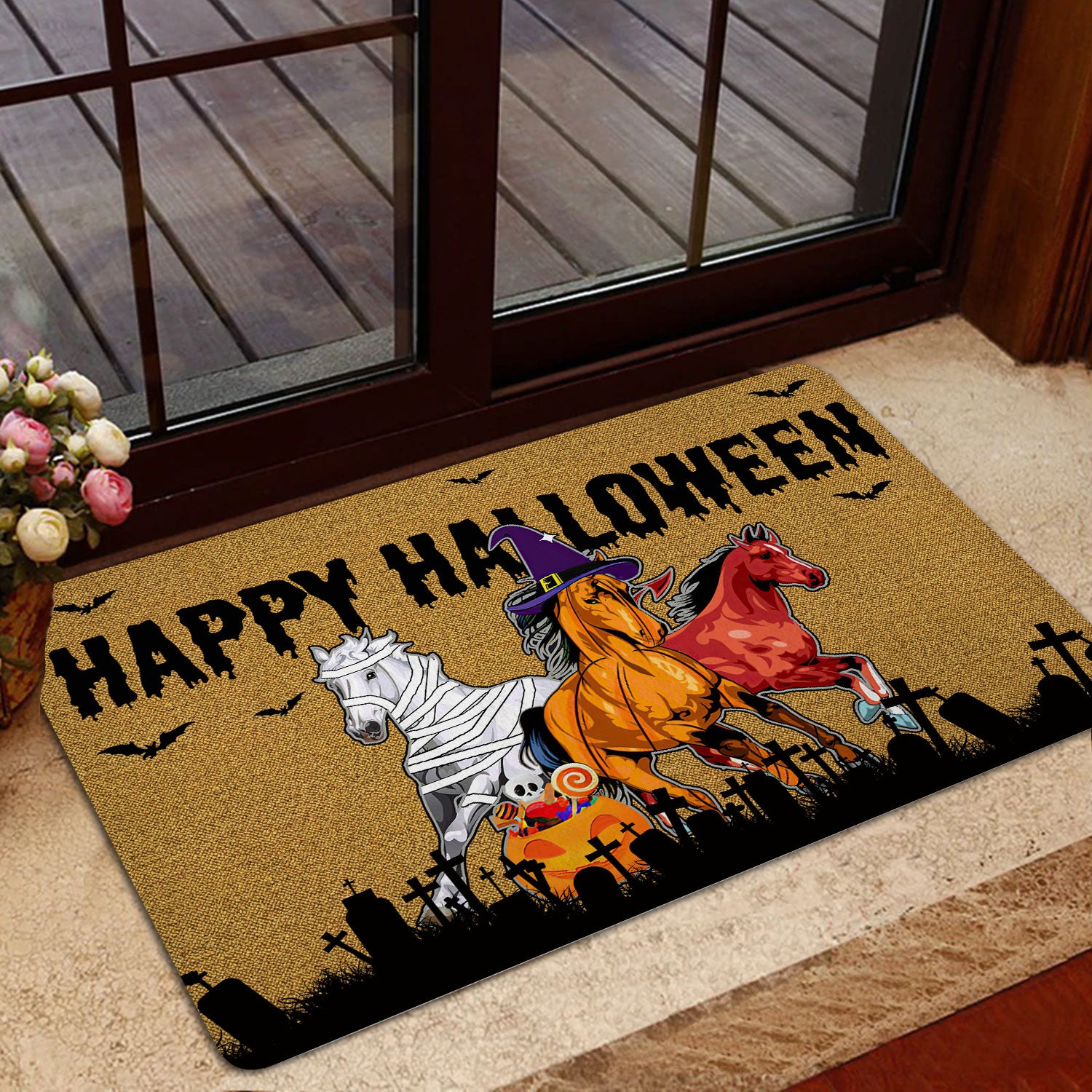 Ohaprints-Doormat-Outdoor-Indoor-Happy-Halloween-Horse-Happy-Halloween-Horses-Lover-Rubber-Door-Mat-1958-