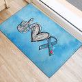 Ohaprints-Doormat-Outdoor-Indoor-Peace-Love-Cure-Diabetes-Awareness-Blue-Ribbon-Glitter-Rubber-Door-Mat-988-