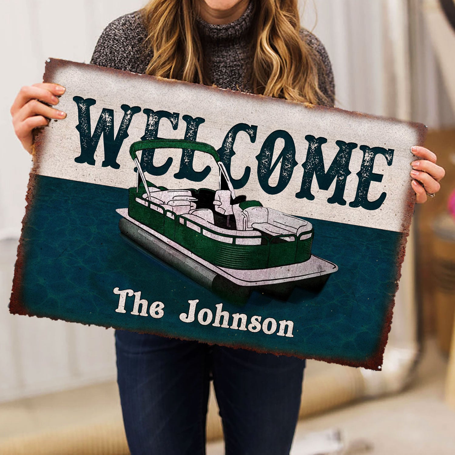 Ohaprints-Doormat-Outdoor-Indoor-Tritoon-Boats-Pontoons-Lake-House-Custom-Personalized-Name-Rubber-Door-Mat-1001-