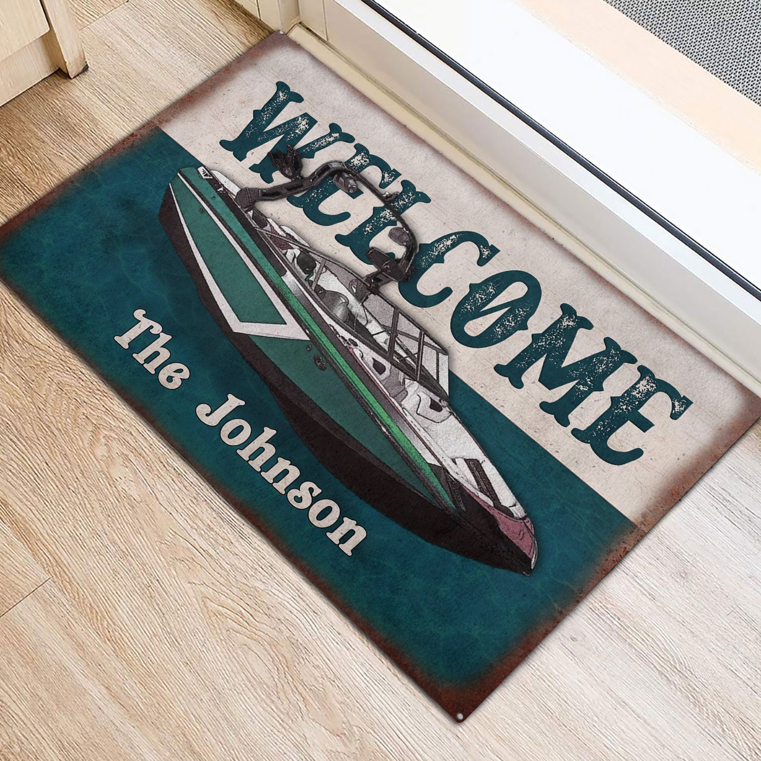 Ohaprints-Doormat-Outdoor-Indoor-Wake-Boat-Pontoons-Lake-House-Boat-Custom-Personalized-Name-Rubber-Door-Mat-1008-