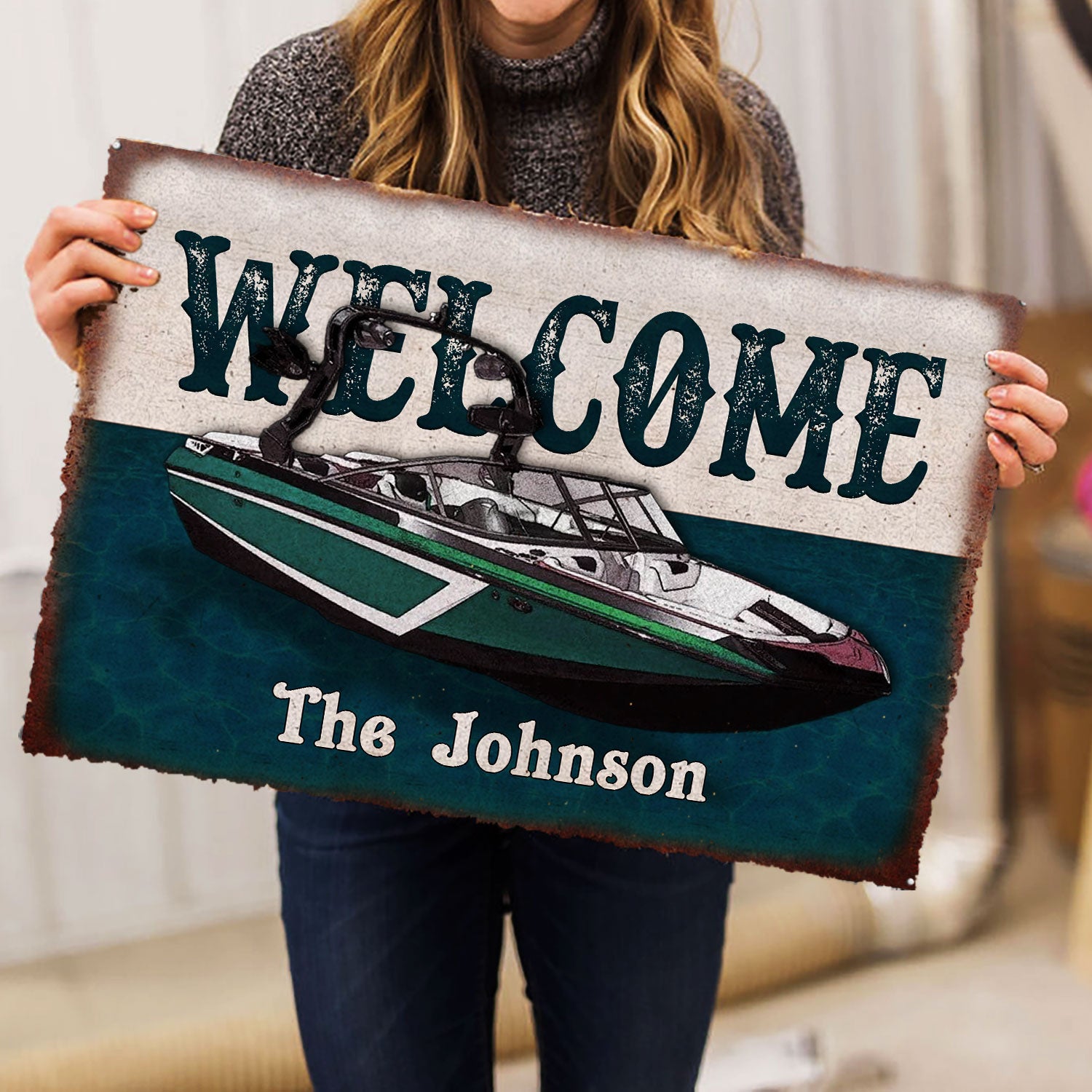 Ohaprints-Doormat-Outdoor-Indoor-Wake-Boat-Pontoons-Lake-House-Boat-Custom-Personalized-Name-Rubber-Door-Mat-1008-