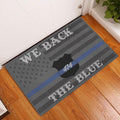 Ohaprints-Doormat-Outdoor-Indoor-Police-We-Back-The-Blue-American-Flag-Custom-Personalized-Name-Rubber-Door-Mat-1030-