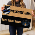 Ohaprints-Doormat-Outdoor-Indoor-Police-Welcome-Home-Blue-Thin-Line-Custom-Personalized-Name-Rubber-Door-Mat-1037-