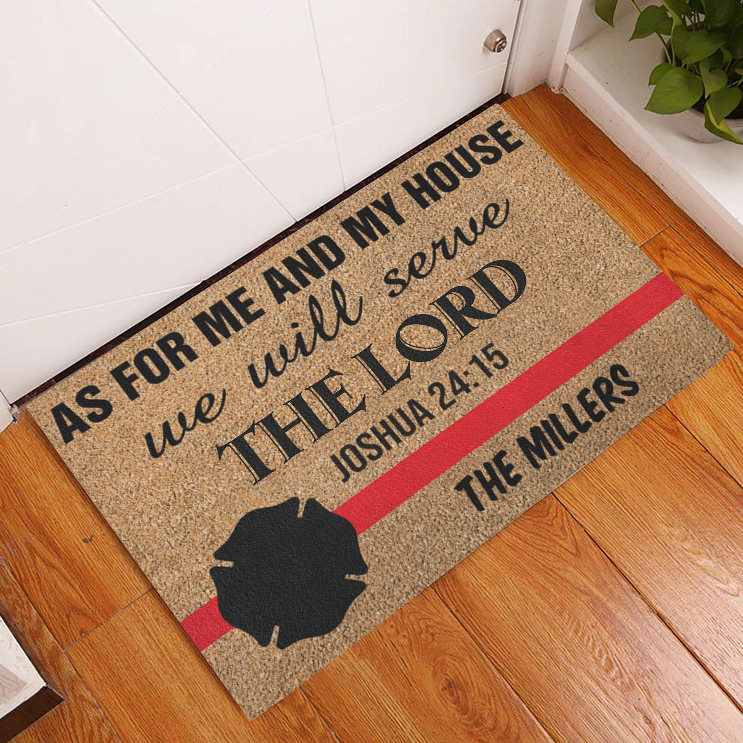 Ohaprints-Doormat-Outdoor-Indoor-Firefighter-We-Will-Serve-The-Lord-Custom-Personalized-Name-Rubber-Door-Mat-1042-