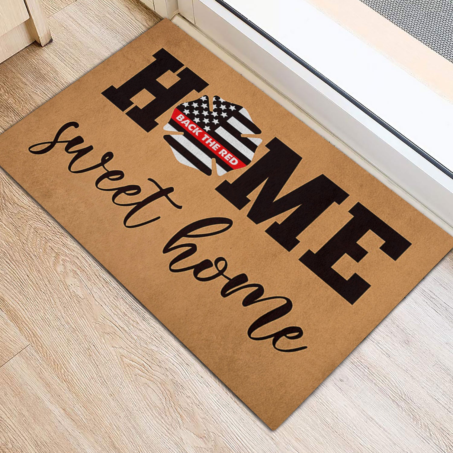 Ohaprints-Doormat-Outdoor-Indoor-Firefighter-Fireman-Home-Sweet-Home-Back-The-Red-Rubber-Door-Mat-1052-