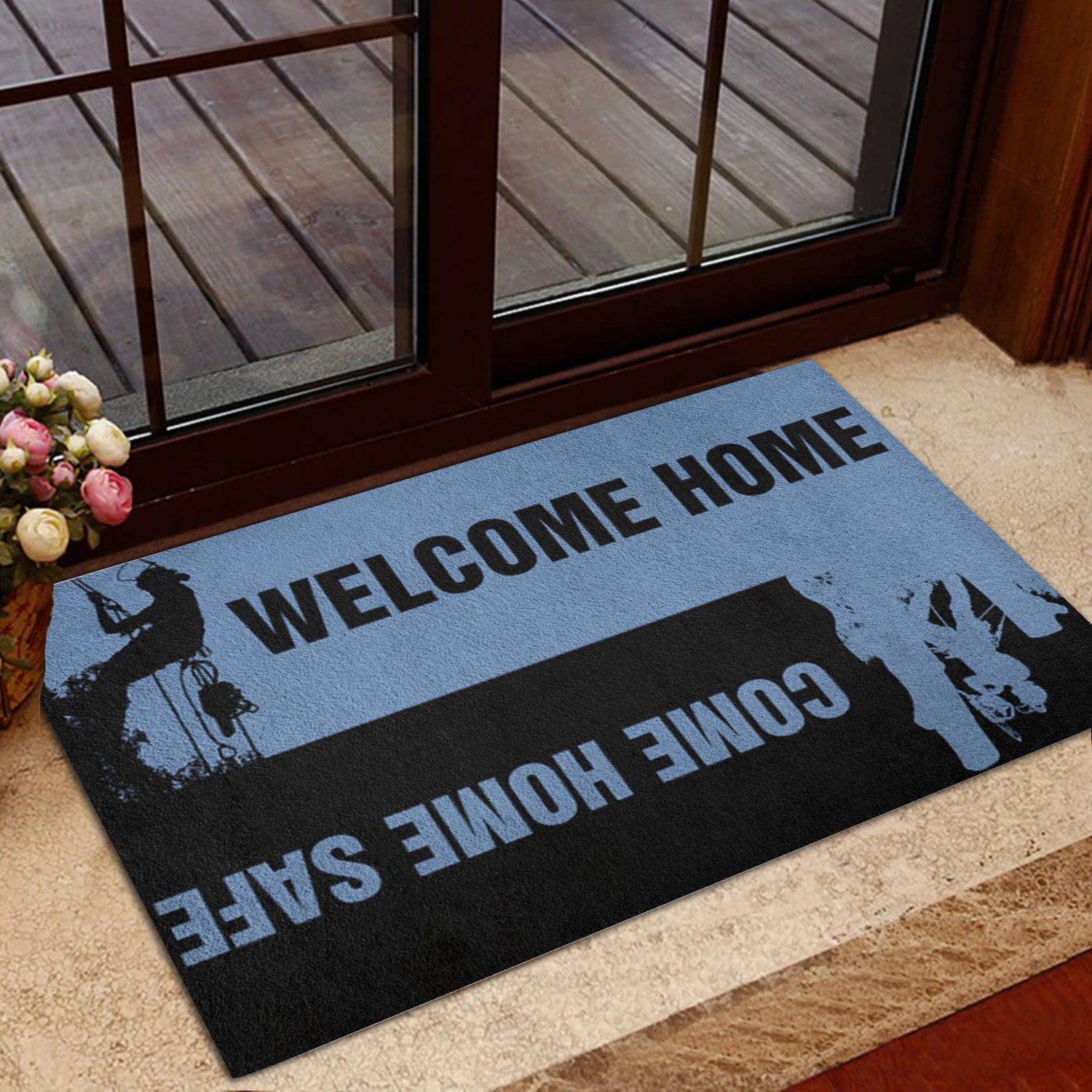 Ohaprints-Doormat-Outdoor-Indoor-Lineman-Welcome-Home-Electrical-Lineman-Custom-Personalized-Name-Rubber-Door-Mat-1053-