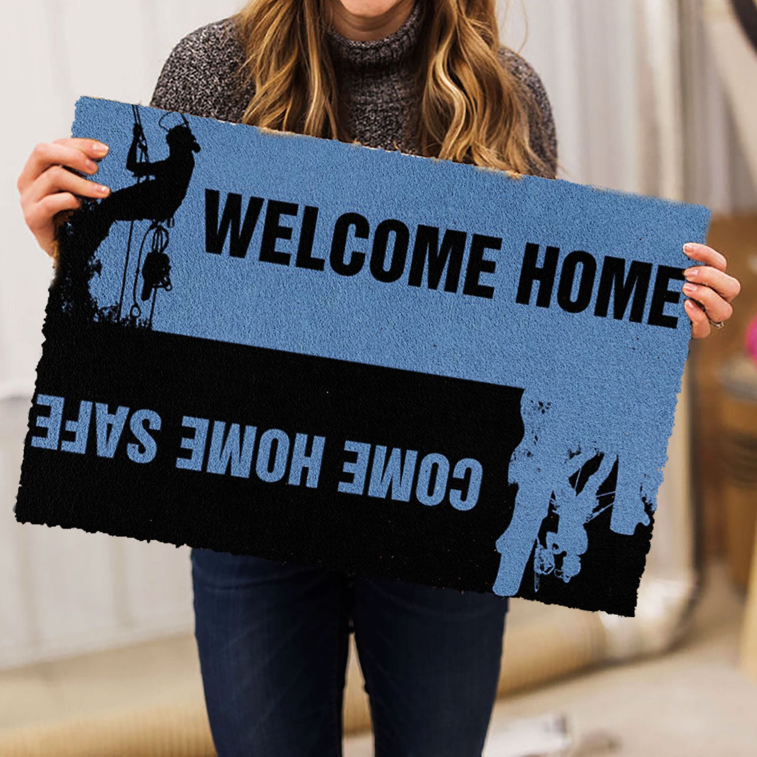 Ohaprints-Doormat-Outdoor-Indoor-Lineman-Welcome-Home-Electrical-Lineman-Custom-Personalized-Name-Rubber-Door-Mat-1053-