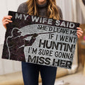 Ohaprints-Doormat-Outdoor-Indoor-Hunting-Hunter-My-Wife-Said-Huntin'-Custom-Personalized-Name-Rubber-Door-Mat-1055-