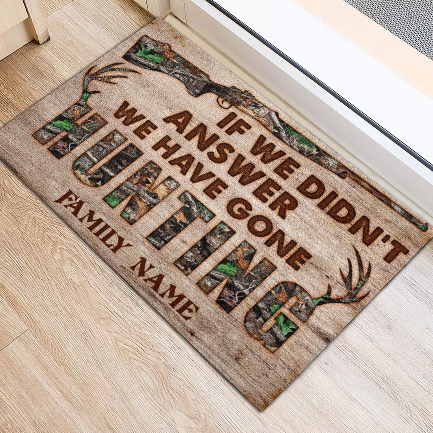 Ohaprints-Doormat-Outdoor-Indoor-Hunting-If-We-Didn'T-Andswer-Hunting-Custom-Personalized-Name-Rubber-Door-Mat-1056-