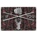 Ohaprints-Doormat-Outdoor-Indoor-Hunting-If-You-Hunter-Camo-Pattern-Custom-Personalized-Name-Rubber-Door-Mat-1058-18'' x 30''