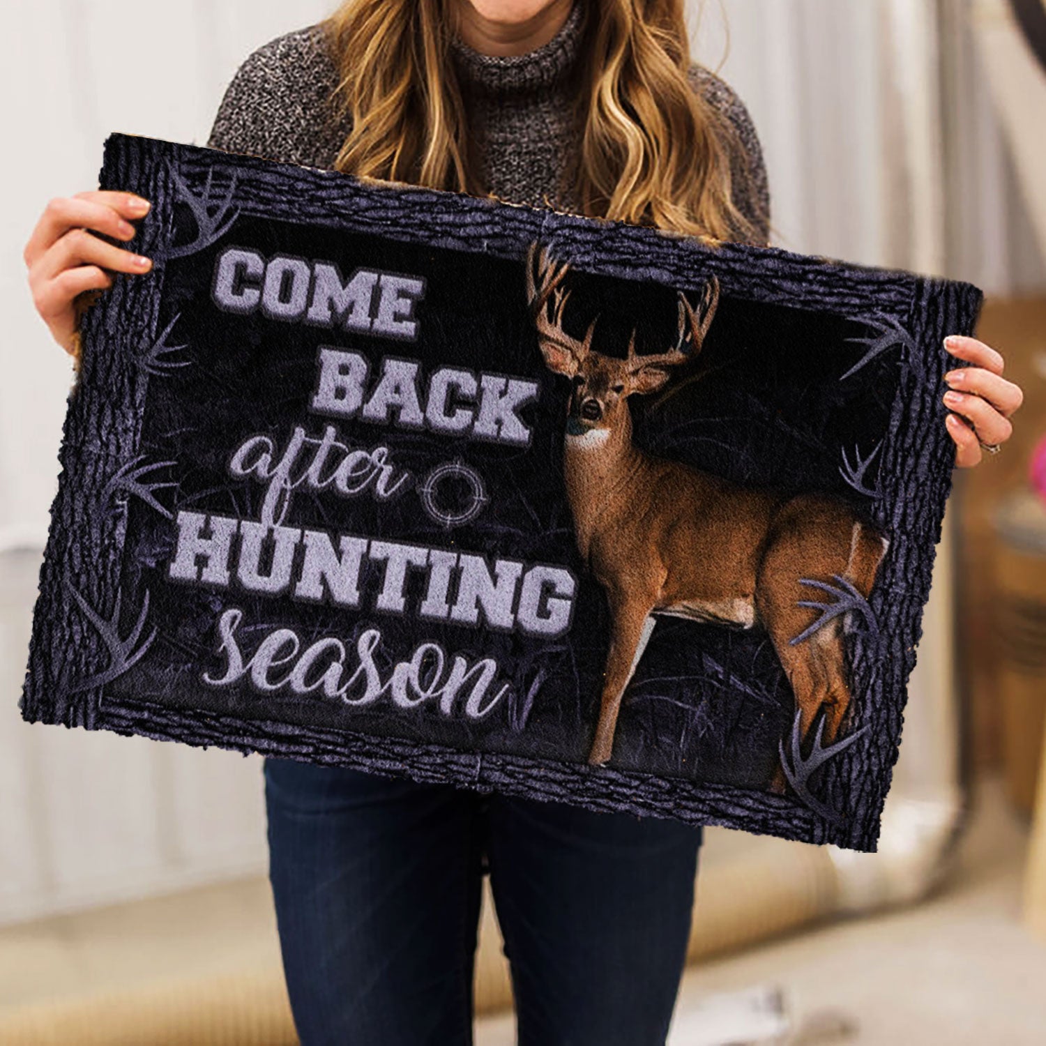 Ohaprints-Doormat-Outdoor-Indoor-Hunting-Deer-Come-Back-After-Hunting-Season-Hunter-Rubber-Door-Mat-1059-