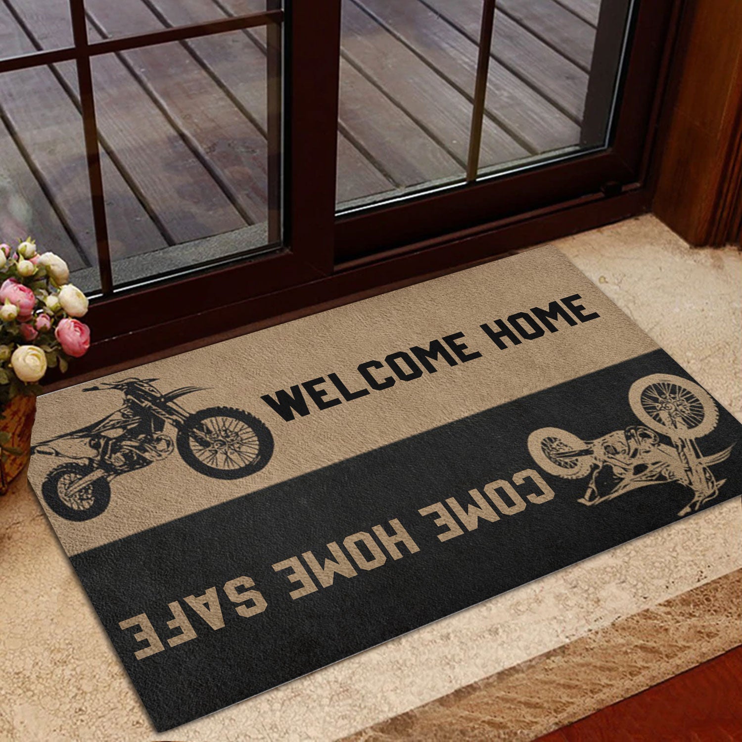 Ohaprints-Doormat-Outdoor-Indoor-Bikers-Welcome-Home-Come-Home-Safe-Rubber-Door-Mat-1063-