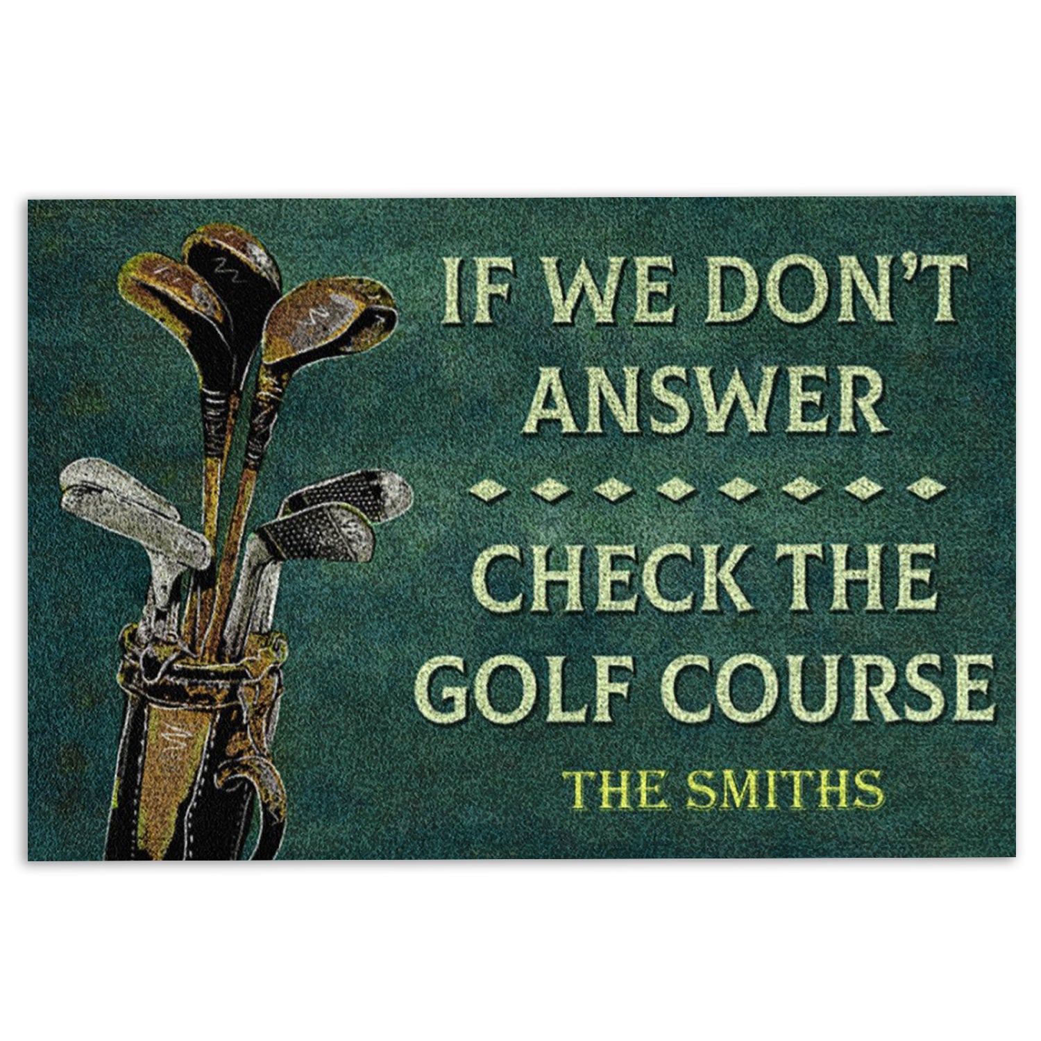 Ohaprints-Doormat-Outdoor-Indoor-Golf-If-We-Dont-Answer-Check-The-Course-Custom-Personalized-Name-Rubber-Door-Mat-1065-18'' x 30''