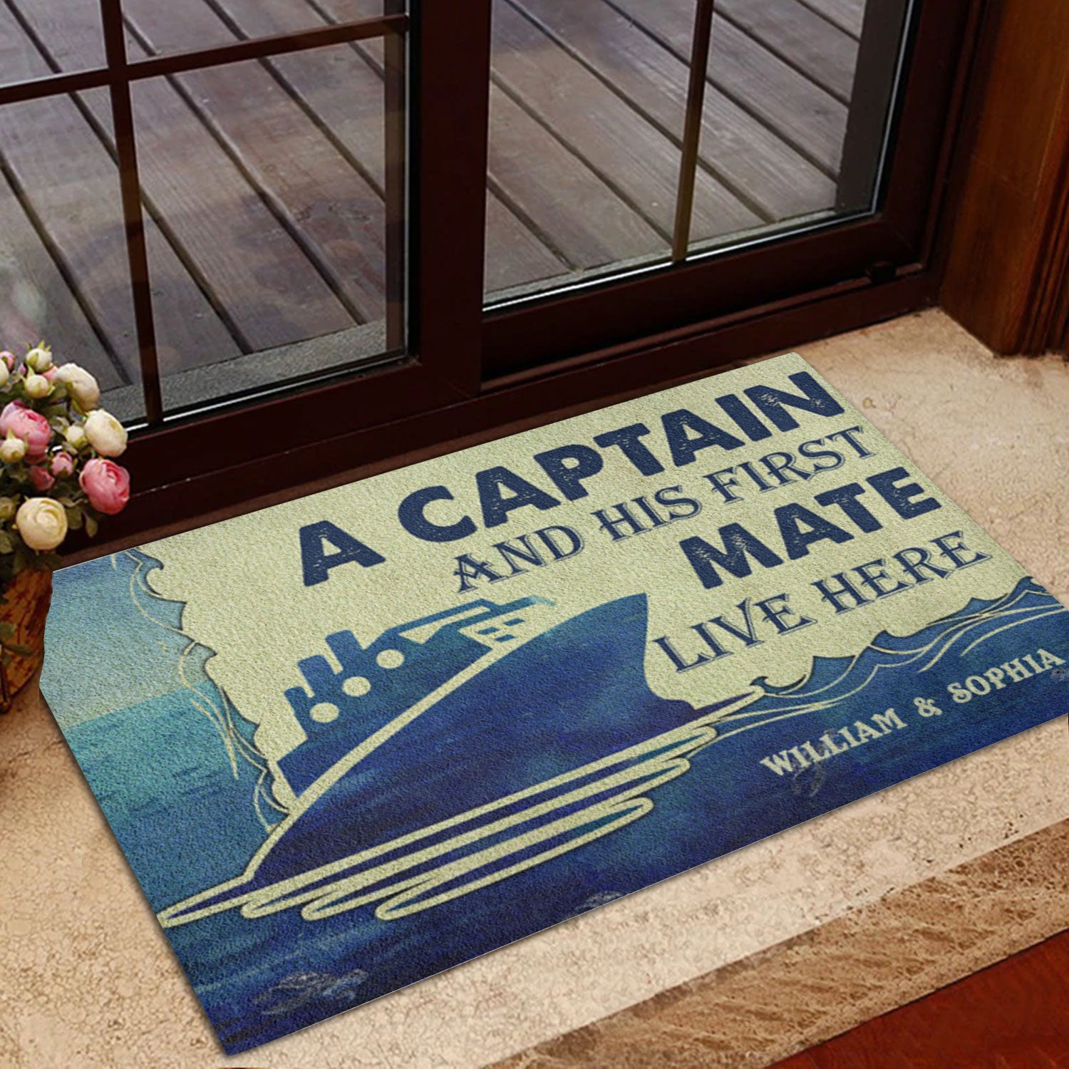 Ohaprints-Doormat-Outdoor-Indoor-Captain-And-His-First-Mate-Live-Here-Custom-Personalized-Name-Rubber-Door-Mat-1071-