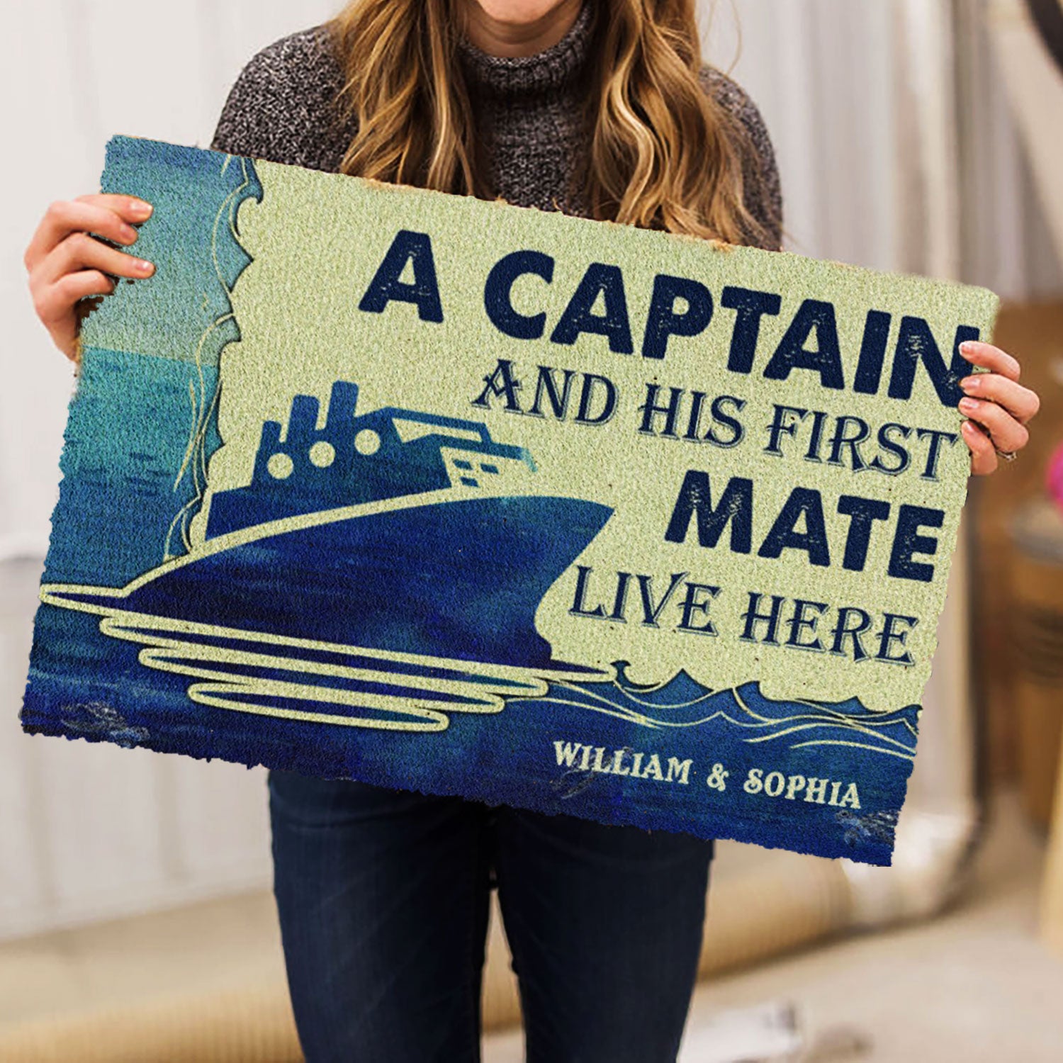 Ohaprints-Doormat-Outdoor-Indoor-Captain-And-His-First-Mate-Live-Here-Custom-Personalized-Name-Rubber-Door-Mat-1071-