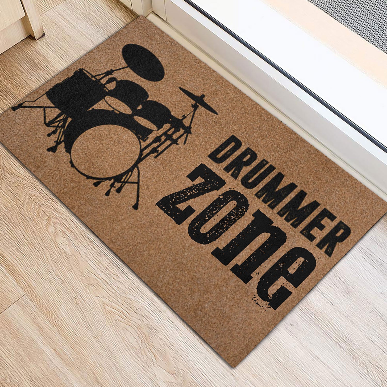 Ohaprints-Doormat-Outdoor-Indoor-Drum-Drummer-Zone-Drumset-Rubber-Door-Mat-1075-