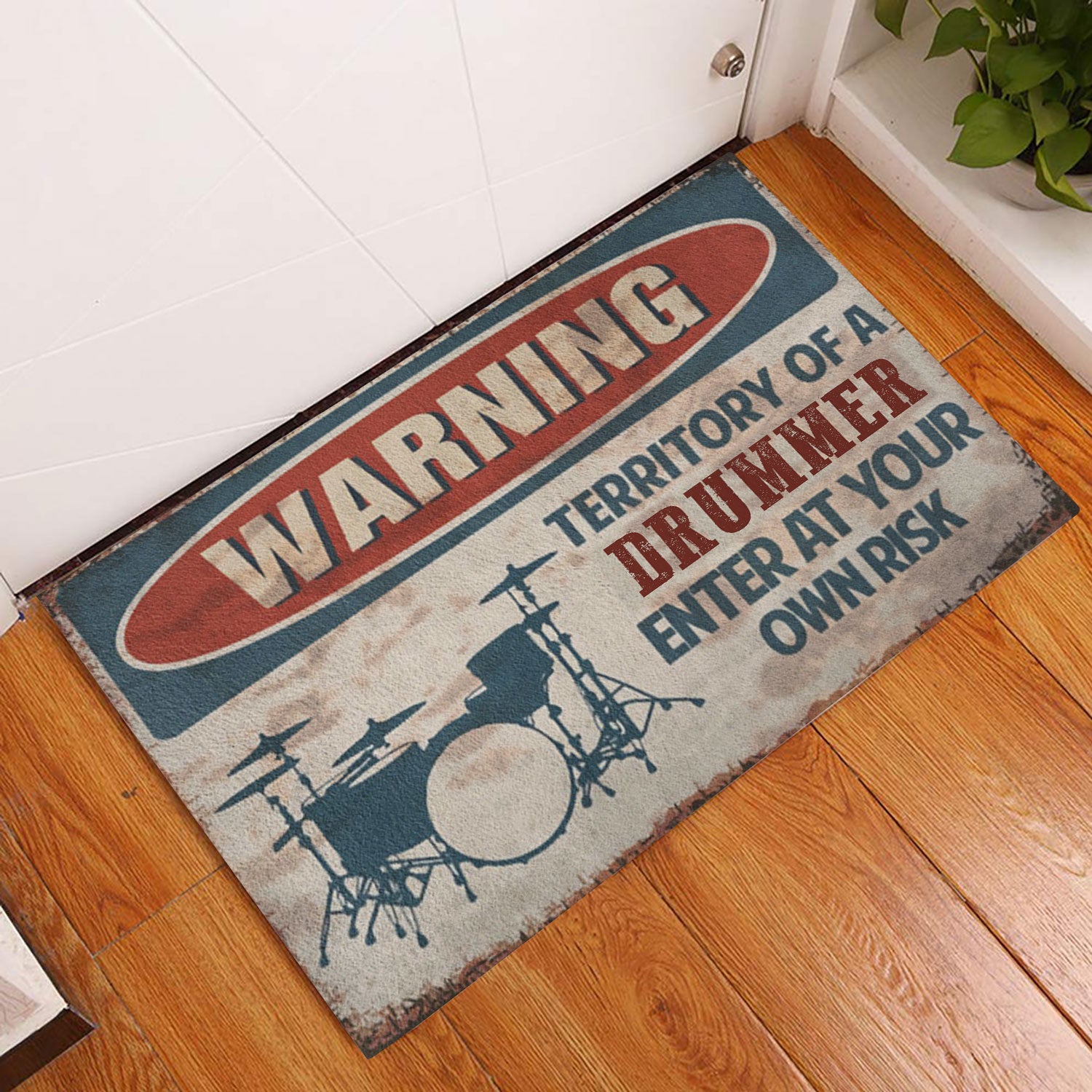 Ohaprints-Doormat-Outdoor-Indoor-Drum-Warning-Territory-Of-A-Drummer-Enter-At-Your-Own-Risk-Rubber-Door-Mat-1076-