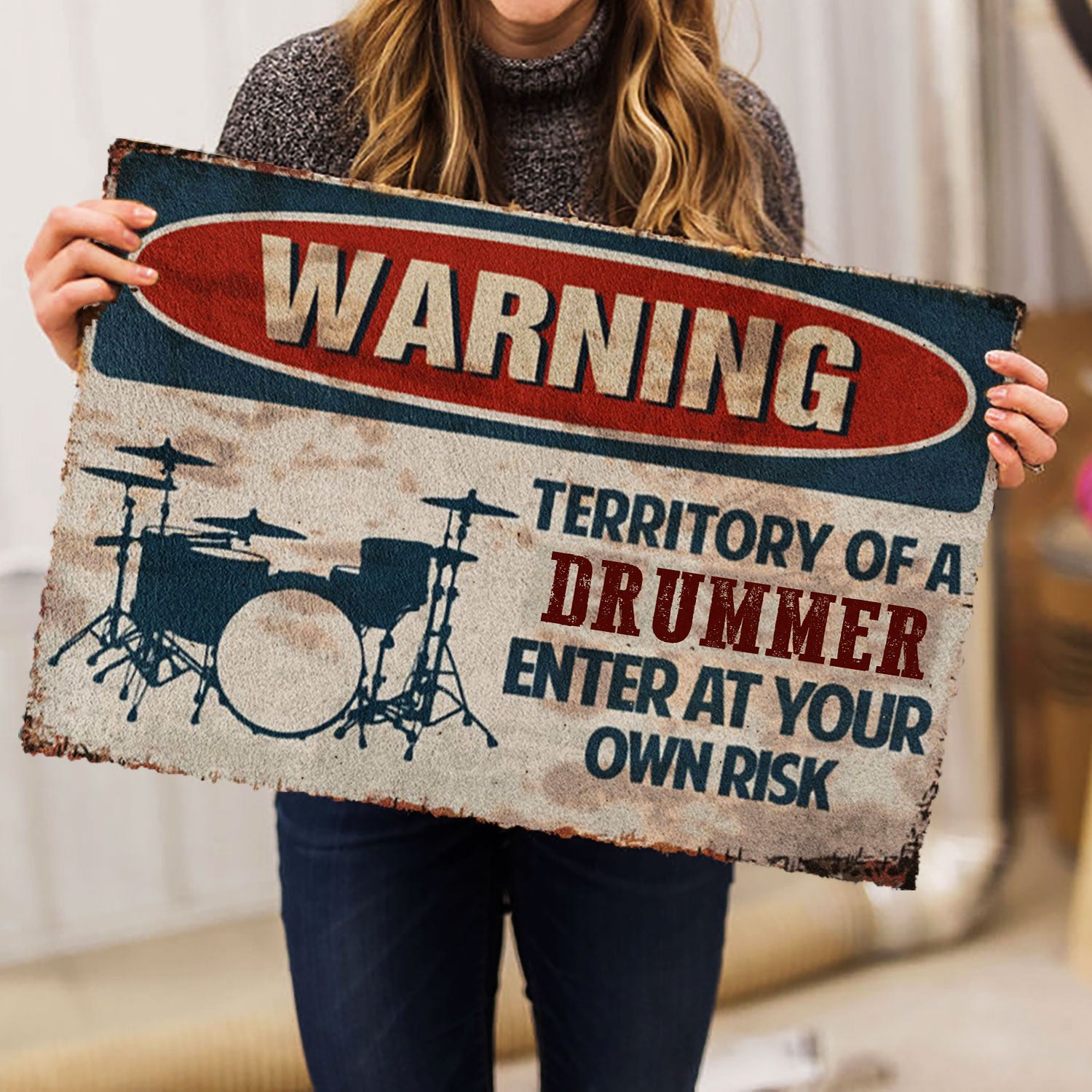 Ohaprints-Doormat-Outdoor-Indoor-Drum-Warning-Territory-Of-A-Drummer-Enter-At-Your-Own-Risk-Rubber-Door-Mat-1076-