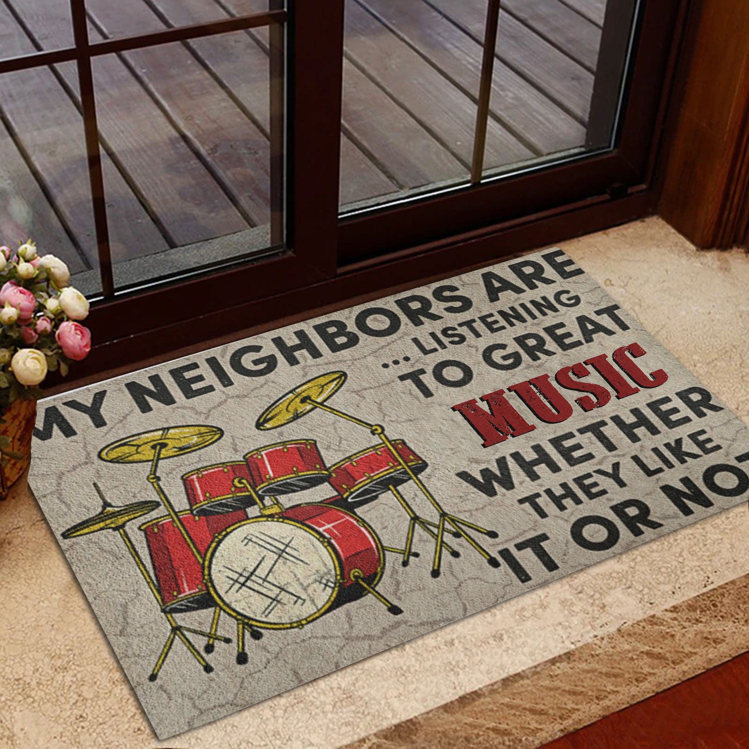 Ohaprints-Doormat-Outdoor-Indoor-Drum-Drummer-Like-It-Or-Not-Drumset-Rubber-Door-Mat-1078-