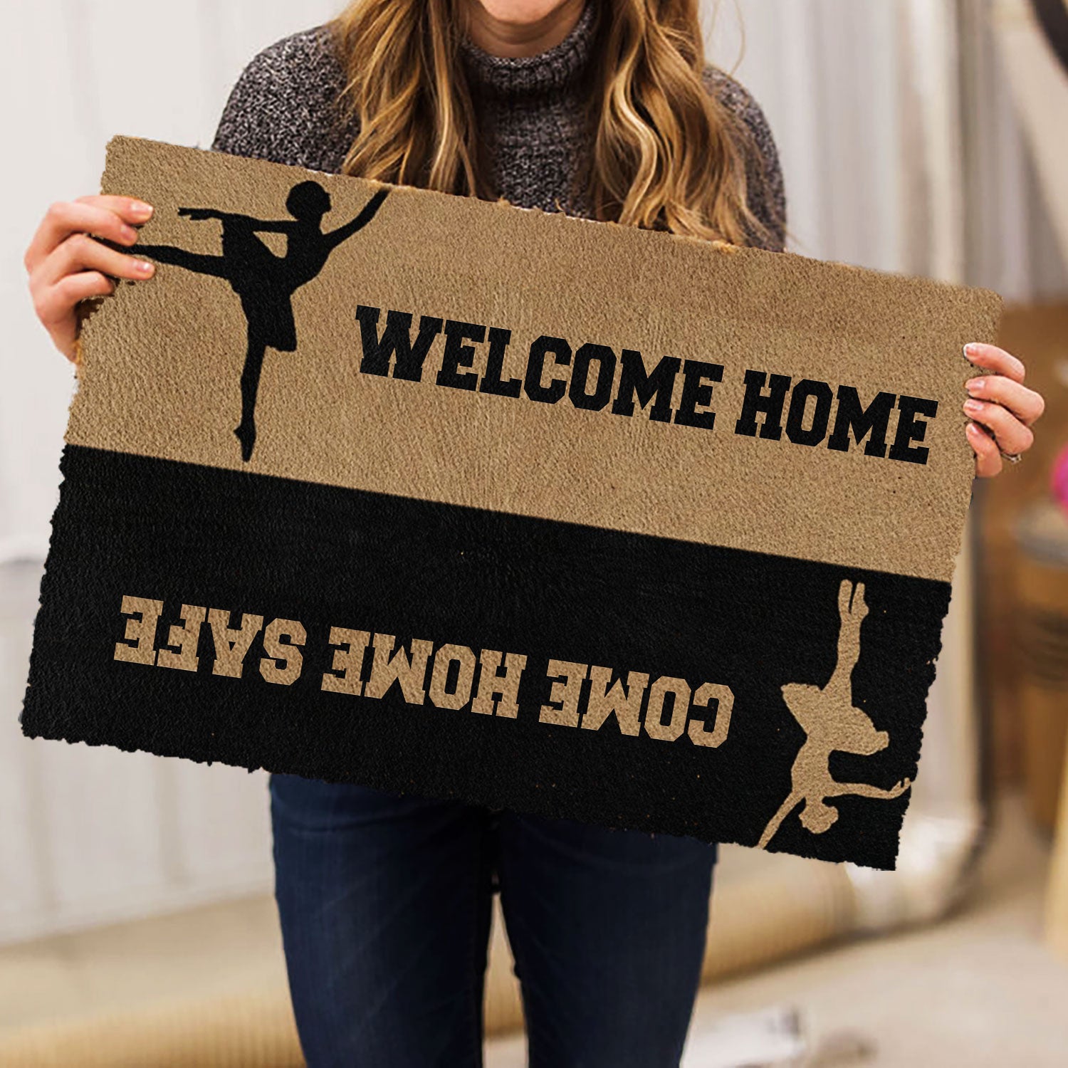 Ohaprints-Doormat-Outdoor-Indoor-Ballet-Welcome-Home-Come-Home-Safe-Rubber-Door-Mat-1083-