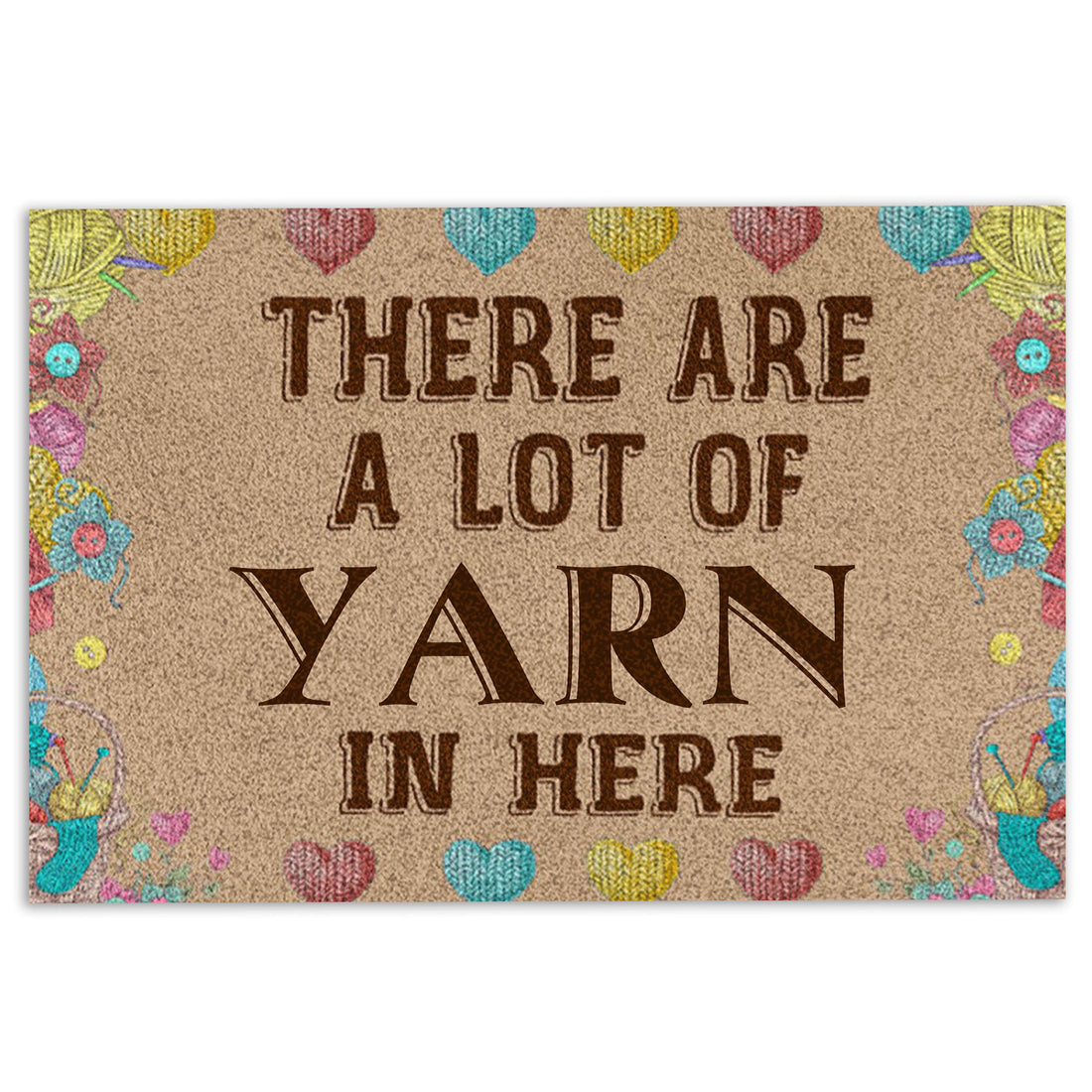 Ohaprints-Doormat-Outdoor-Indoor-Yarn-There-Are-A-Lot-Of-Yarn-In-Here-Crochet-Knitting-Rubber-Door-Mat-1084-18'' x 30''