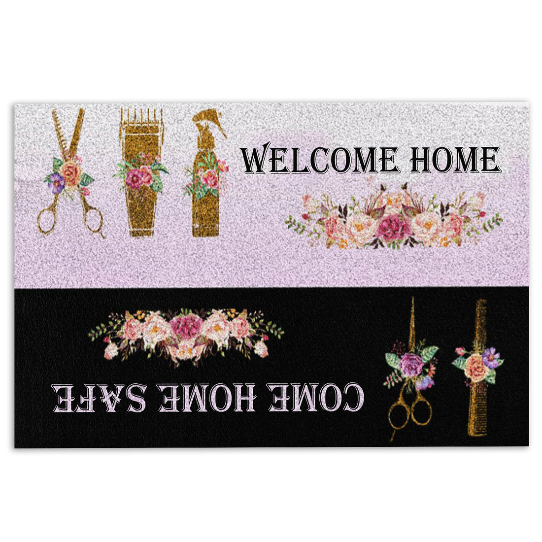 Ohaprints-Doormat-Outdoor-Indoor-Hairdresser-Welcome-Home-Hairstylist-Rubber-Door-Mat-1089-18'' x 30''