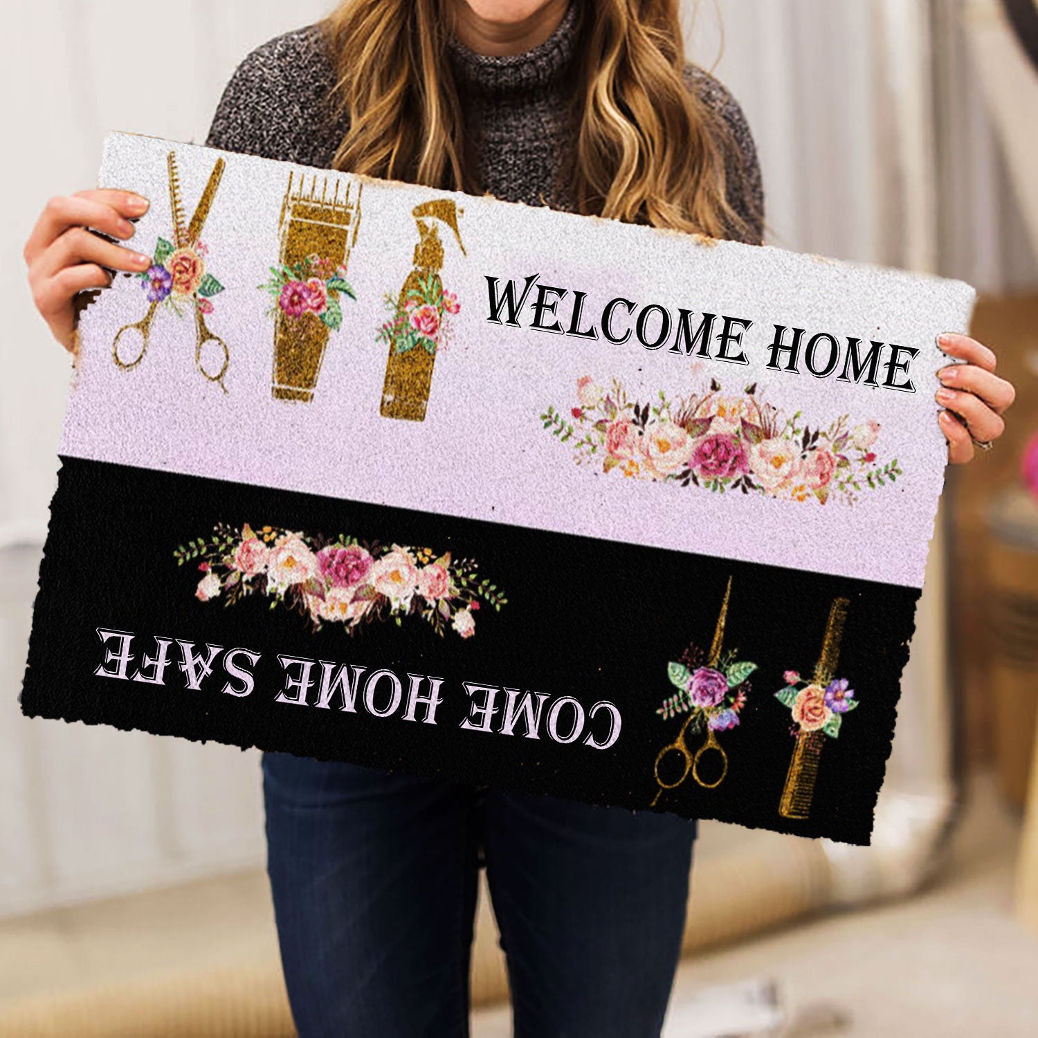 Ohaprints-Doormat-Outdoor-Indoor-Hairdresser-Welcome-Home-Hairstylist-Rubber-Door-Mat-1089-