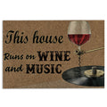 Ohaprints-Doormat-Outdoor-Indoor-This-House-Runs-On-Music-And-Win-Rubber-Door-Mat-1094-18'' x 30''