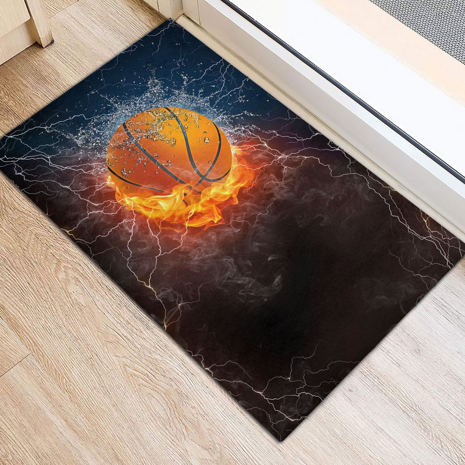 Ohaprints-Doormat-Outdoor-Indoor-Night-Basketball-Ball-In-Fire-And-Water-Thunder-Lightening-Rubber-Door-Mat-1118-