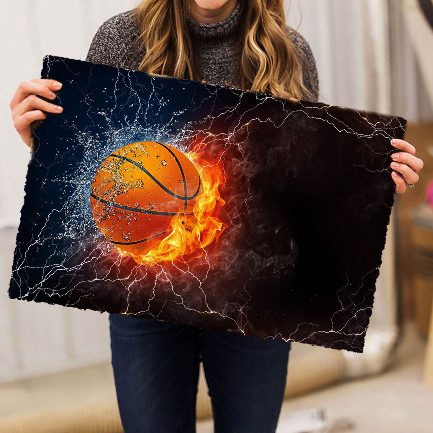 Ohaprints-Doormat-Outdoor-Indoor-Night-Basketball-Ball-In-Fire-And-Water-Thunder-Lightening-Rubber-Door-Mat-1118-