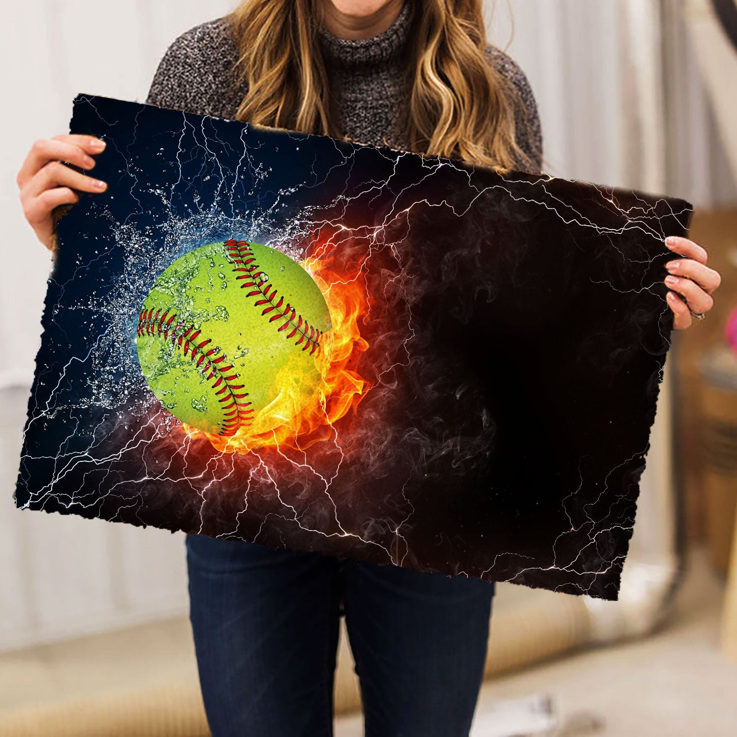 Ohaprints-Doormat-Outdoor-Indoor-Night-Softball-Ball-In-Fire-And-Water-Thunder-Lightening-Rubber-Door-Mat-1120-