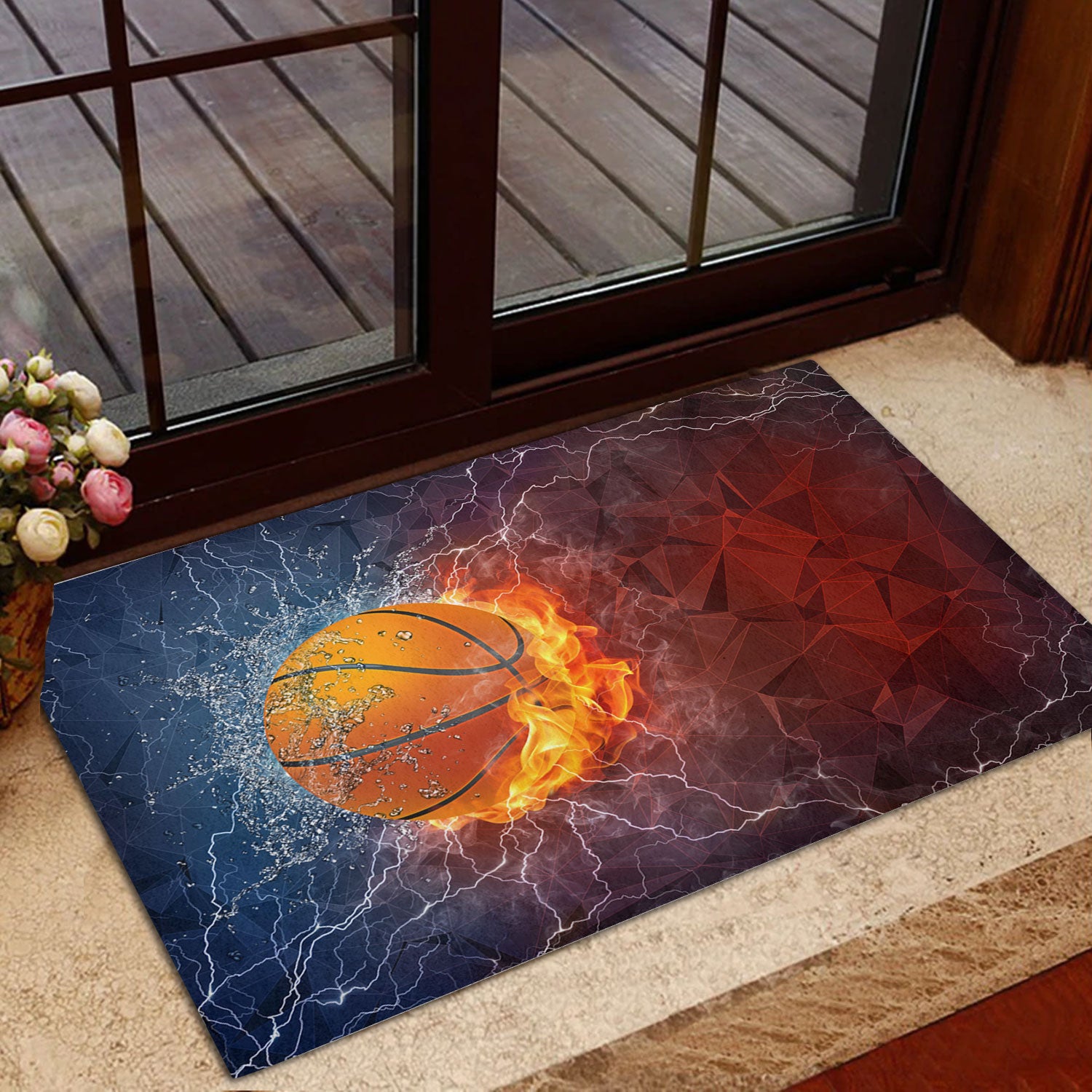 Ohaprints-Doormat-Outdoor-Indoor-Basketball-Ball-In-Fire-And-Water-Thunder-Lightening-Rubber-Door-Mat-1122-