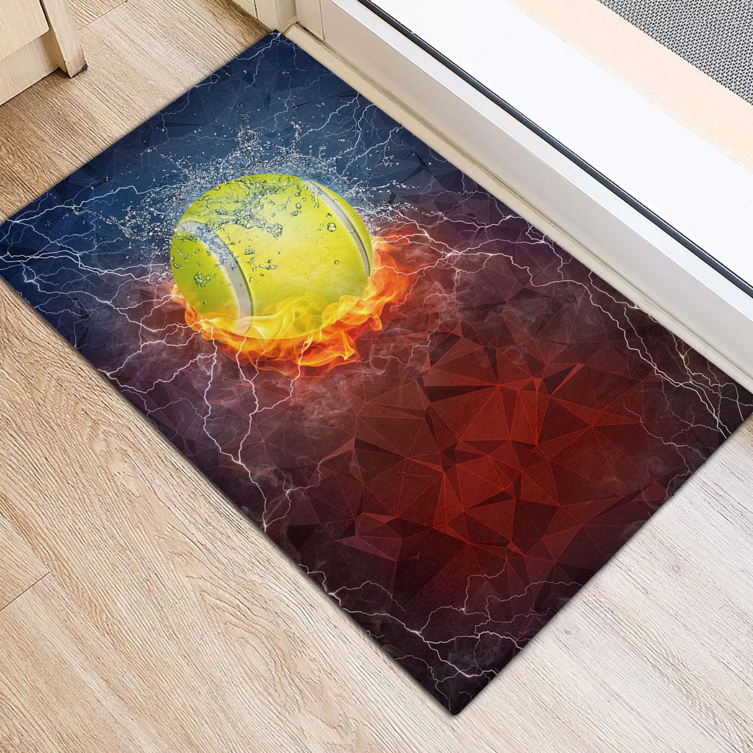 Ohaprints-Doormat-Outdoor-Indoor-Tennis-Ball-In-Fire-And-Water-Thunder-Lightening-Rubber-Door-Mat-1123-